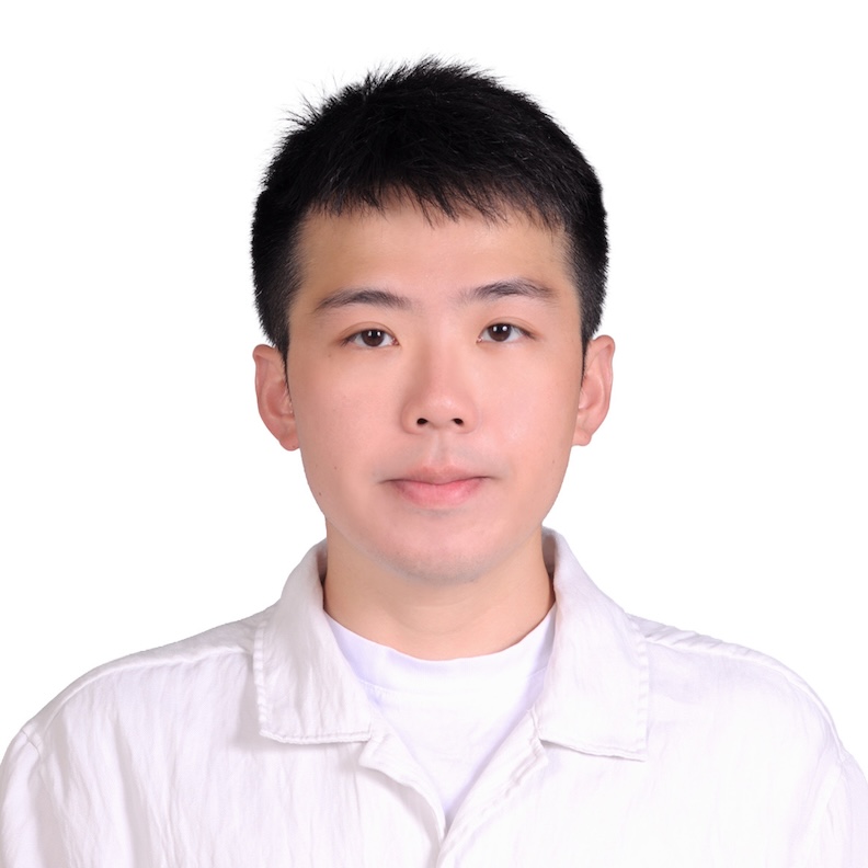Headshot of an Asian man wearing a white button-up against a white background.